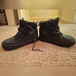Kids Nike Black Winter Boots Size 12c